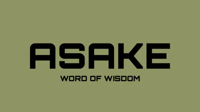 Trench Tok – Asake Word of Wisdom