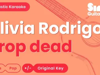Olivia Rodrigo Drop Dead (Acoustic)